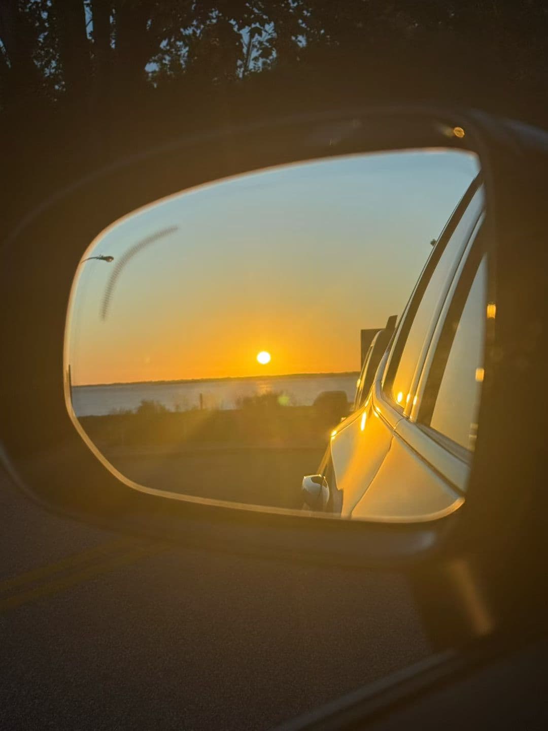 morning caught in the mirror